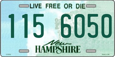NH license plate 1156050