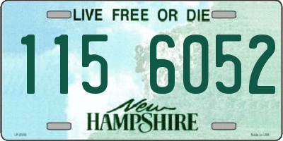 NH license plate 1156052