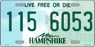 NH license plate 1156053