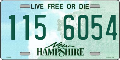 NH license plate 1156054