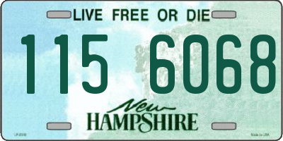 NH license plate 1156068