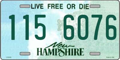 NH license plate 1156076