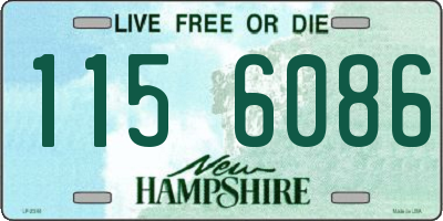 NH license plate 1156086