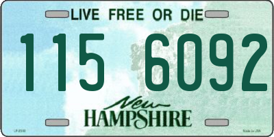 NH license plate 1156092
