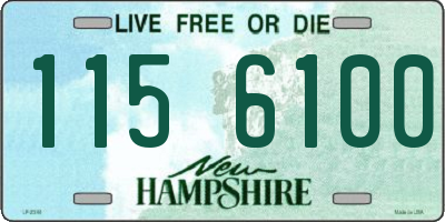NH license plate 1156100