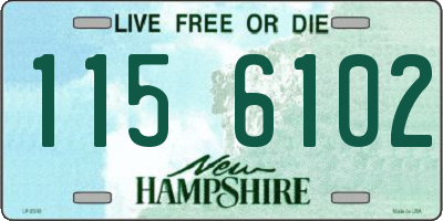 NH license plate 1156102
