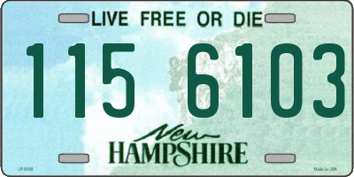 NH license plate 1156103