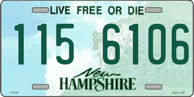 NH license plate 1156106