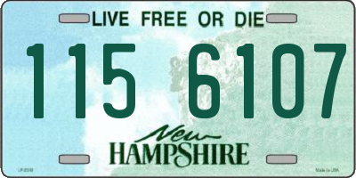 NH license plate 1156107
