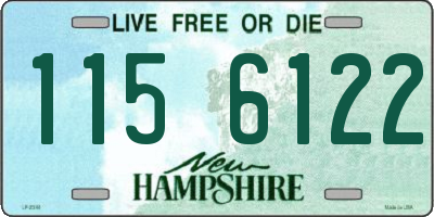 NH license plate 1156122