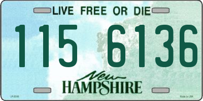NH license plate 1156136