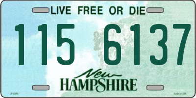 NH license plate 1156137