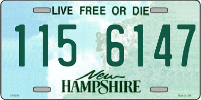 NH license plate 1156147