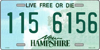 NH license plate 1156156