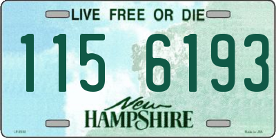 NH license plate 1156193