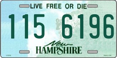 NH license plate 1156196