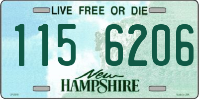 NH license plate 1156206