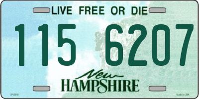 NH license plate 1156207