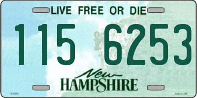 NH license plate 1156253