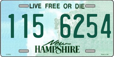 NH license plate 1156254