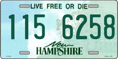 NH license plate 1156258