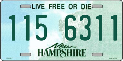 NH license plate 1156311