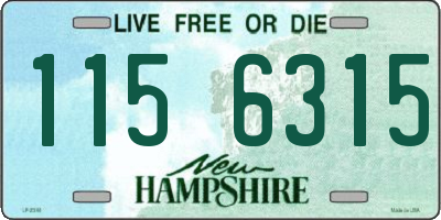 NH license plate 1156315