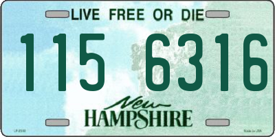 NH license plate 1156316