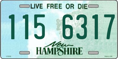 NH license plate 1156317