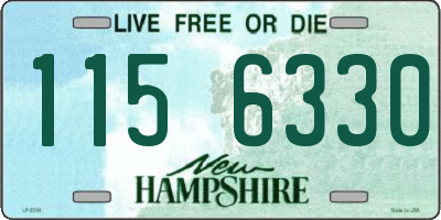 NH license plate 1156330