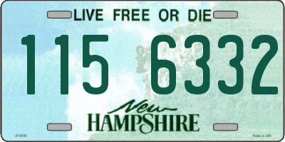 NH license plate 1156332