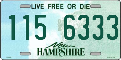 NH license plate 1156333