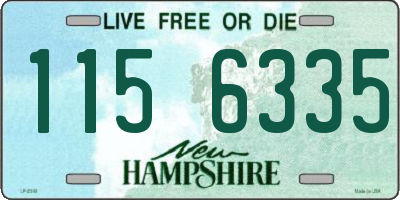 NH license plate 1156335