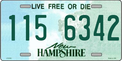 NH license plate 1156342