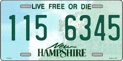 NH license plate 1156345