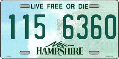 NH license plate 1156360