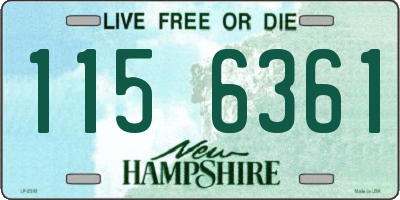 NH license plate 1156361