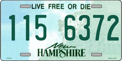 NH license plate 1156372