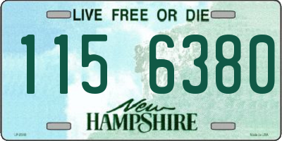 NH license plate 1156380