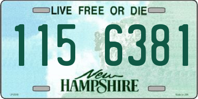 NH license plate 1156381
