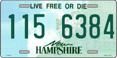 NH license plate 1156384