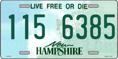 NH license plate 1156385