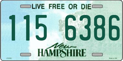 NH license plate 1156386