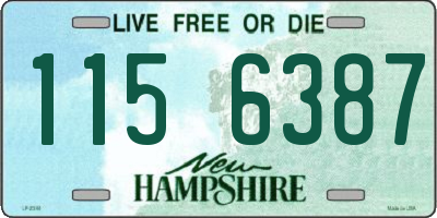 NH license plate 1156387