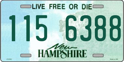 NH license plate 1156388