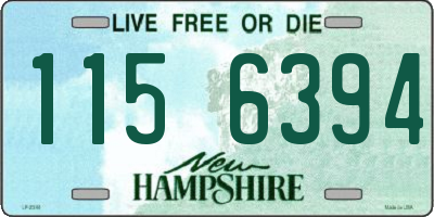 NH license plate 1156394