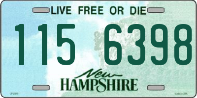 NH license plate 1156398