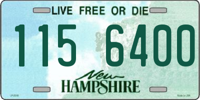 NH license plate 1156400