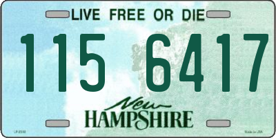 NH license plate 1156417