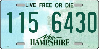 NH license plate 1156430